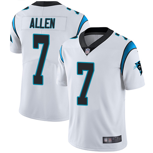 Carolina Panthers Limited White Men Kyle Allen Road Jersey NFL Football #7 Vapor Untouchable->women nfl jersey->Women Jersey